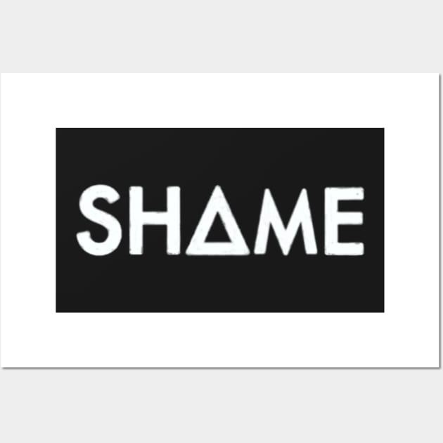 shame (white) Wall Art by nynkuhhz